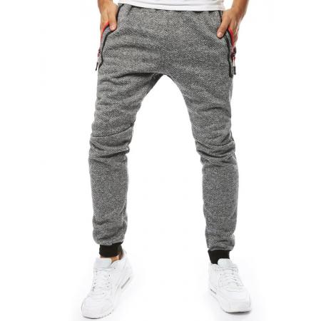 Pánské kalhoty tepláky jogger antracitové