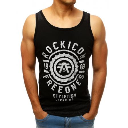Pánský STYLE nátělník s potiskem černé