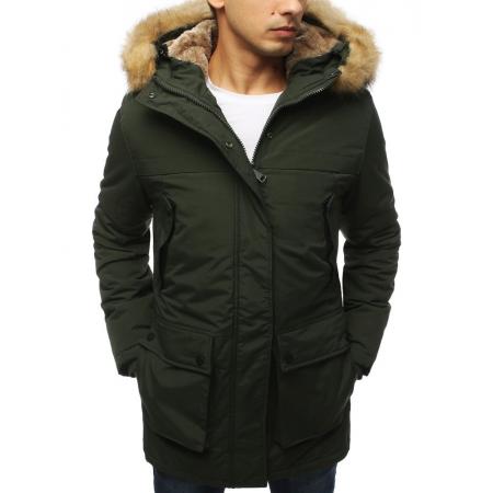 Pánska bunda parka zimná khaki TX3054