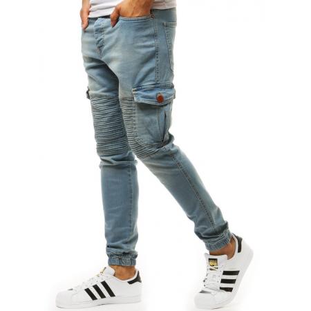 Pánske JOGGER nohavice modrej