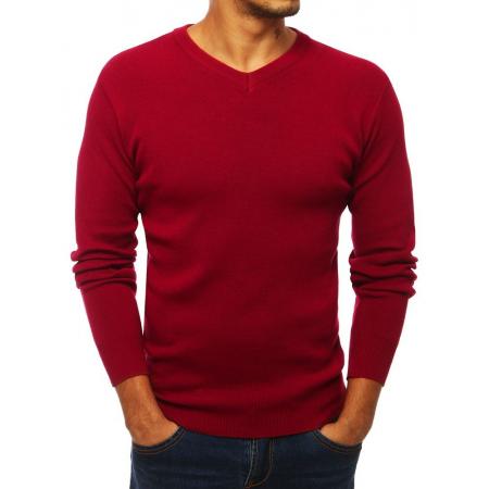 Férfi elegáns pulóver Bordo