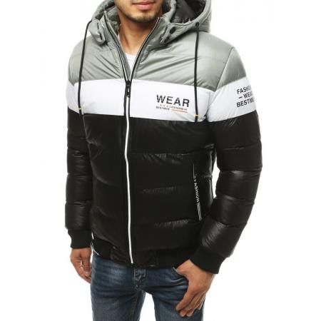 Férfi steppelt dzseki téli kapucnival tx3520