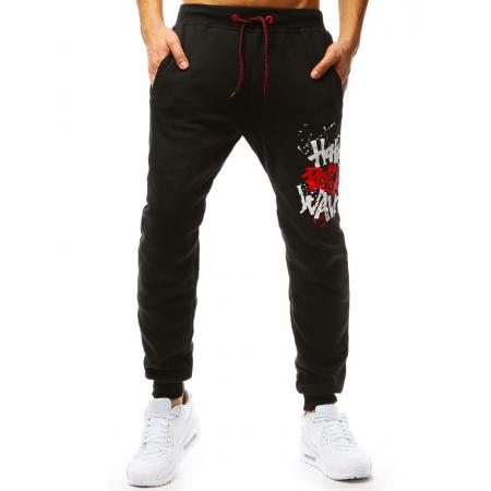 Pánské kalhoty STYLE tepláky černé