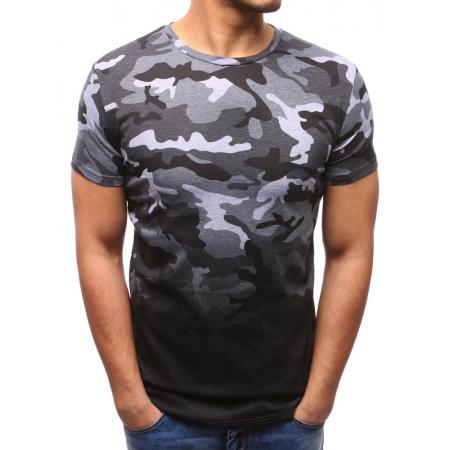 Pánske ORIGINAL tričko s potlačou camo šedej