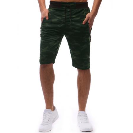 Pánske teplákové kraťasy woodland camo