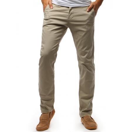 Pánske STYLE chino nohavice cappuccino hnedá