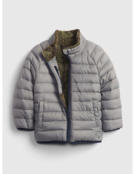 Gyermek megfordítható sherpa kabát