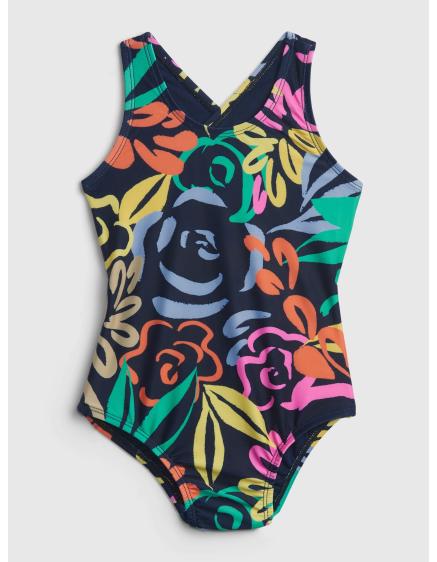 Dětské jednodílné plavky floral