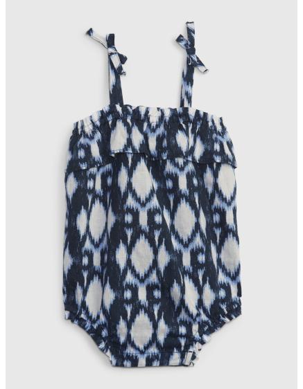 Baba vászon mintás bodysuit
