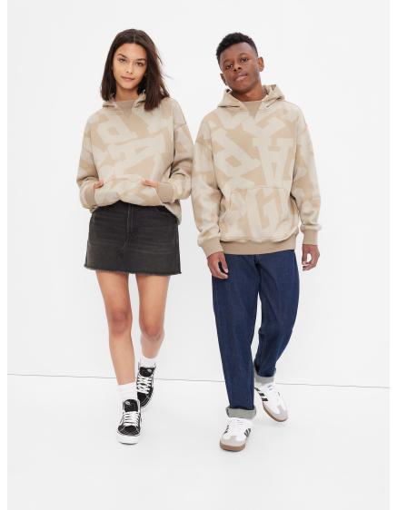 Tini kapucnis pulóver logóval és kapucnival Unisex