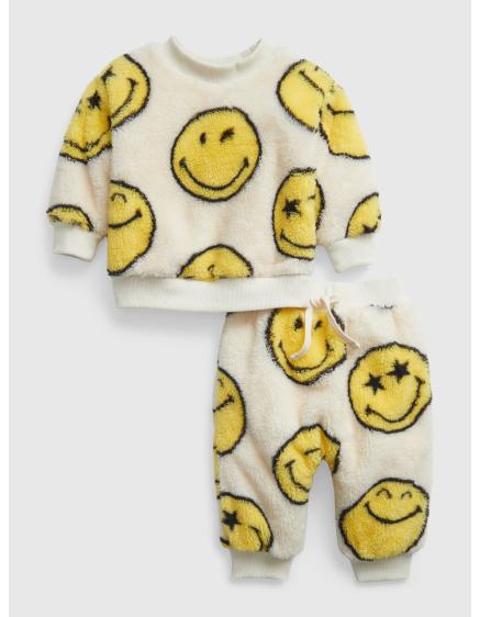Baba plüss GAP & Smiley® sherpa szett