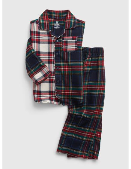 Detské kockované pyžamo Unisex