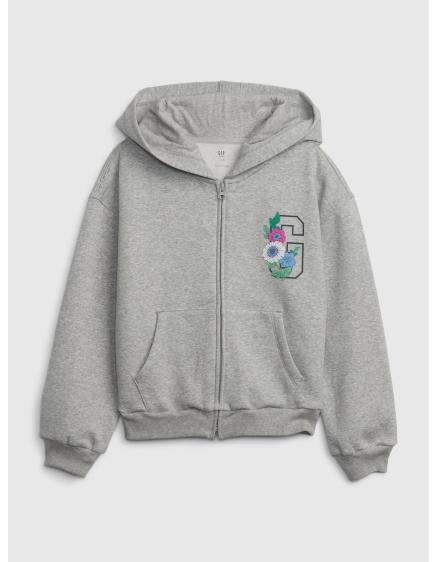 Detská mikina s kvetinovým logom