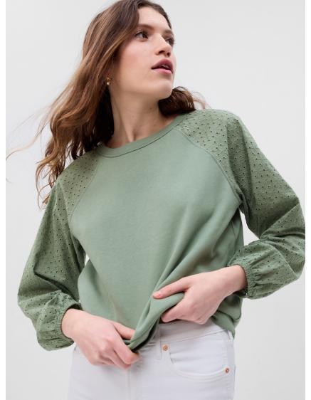 Vintage mäkká mikina s madeirou