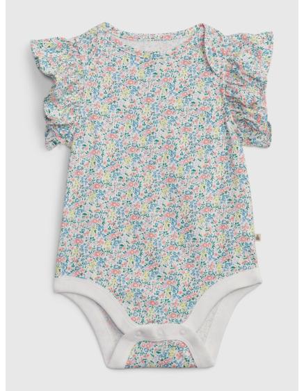 Baba mintás bodysuit fodrokkal