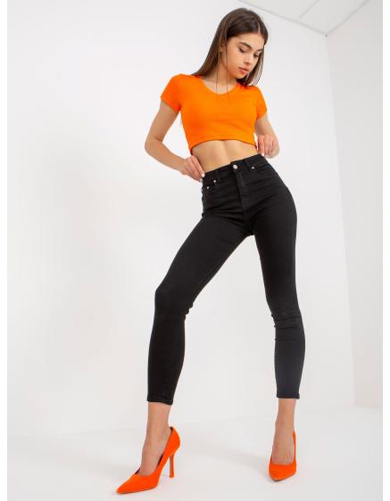Dámske džínsy SLIM FIT čierne