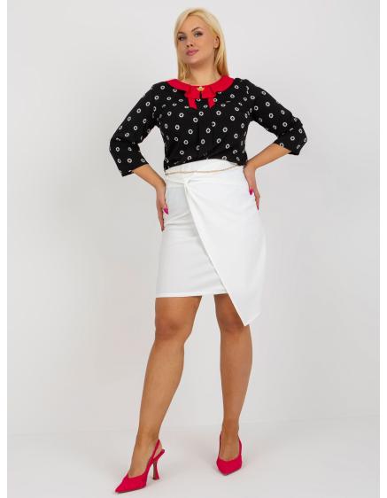 Női mini plus size szoknya DIEGA ekrü színben