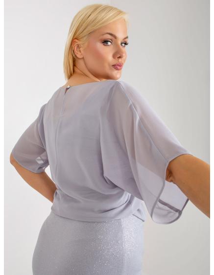 Dámské šaty s mini délkou ABASA třpytivé plus size mini