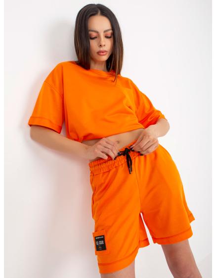 Dámska súprava so šortkami ENA oranžová