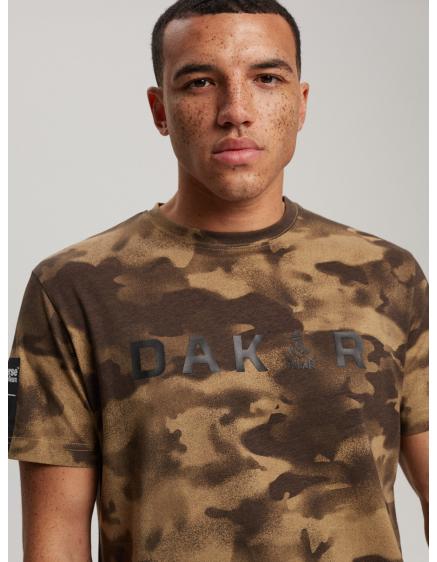 Pánske tričko s potlačou DKR D 0723 S1825 khaki