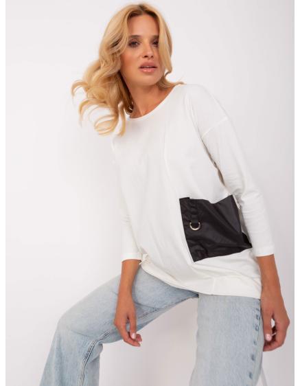Női oversize blúz zsebekkel CUY ekrü