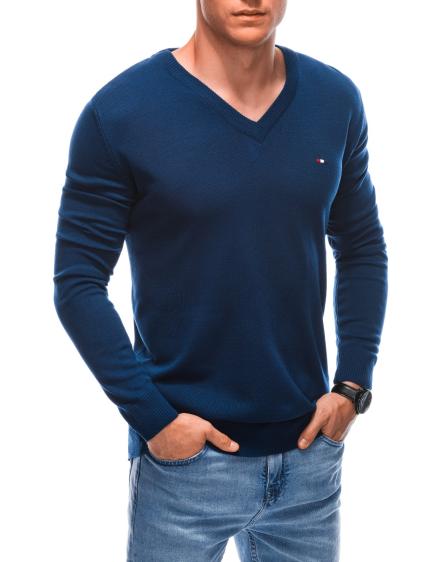 Pánsky sveter E218 tmavomodrý