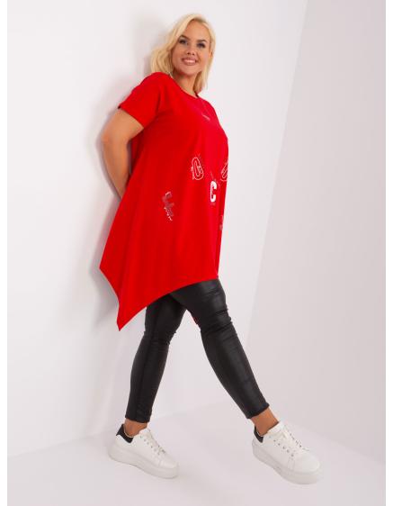 Női plus size blúz ARELIA piros