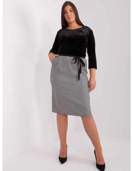 Dámske elegantné plus size šaty AMY čierne