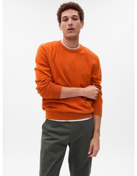 Sima kerek nyakú pulóver