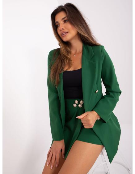Dámsky kostým so šortkami ELEGA tmavozelený
