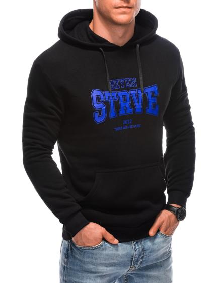 Pánska mikina na zips B1616 čierna