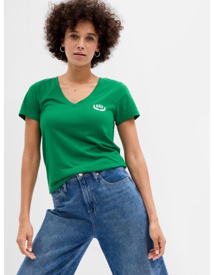 Tričko s výstřihem do V