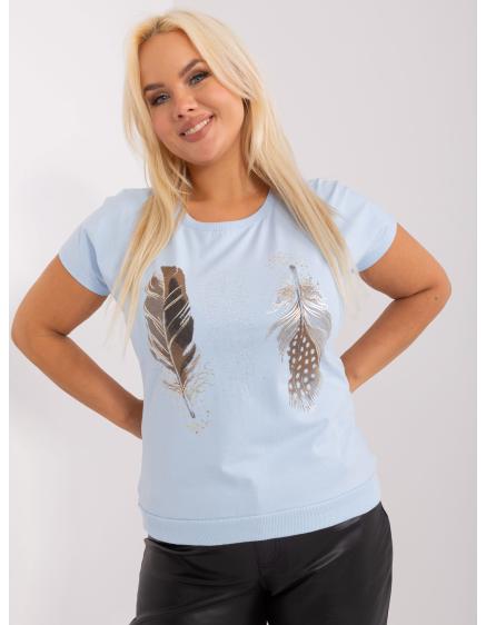 Női plus size blúz IGA világoskék