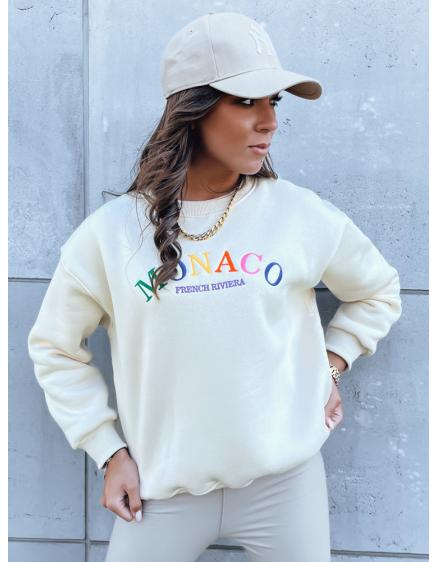 Női plus size blúz MONACO krémszínű