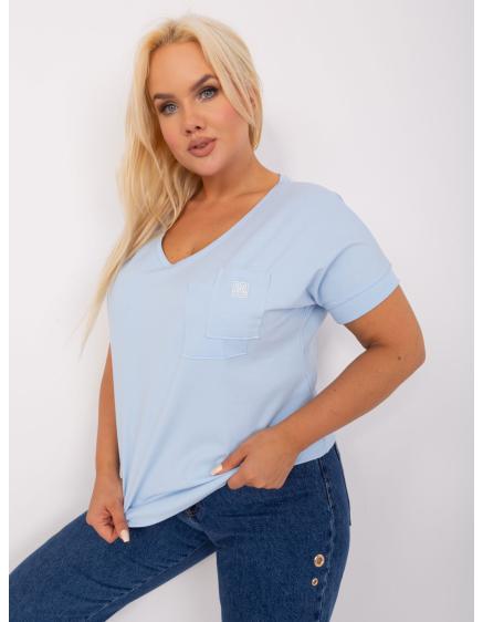 Női plus size blúz BUR világoskék