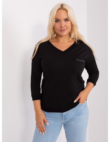 Női plus size blúz ESTA fekete