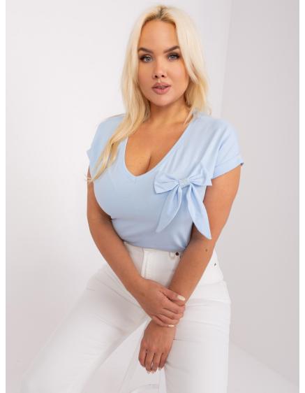 Női plus size blúz OMIA világoskék