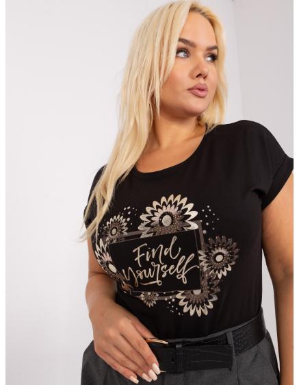 Női plus size blúz TROA fekete