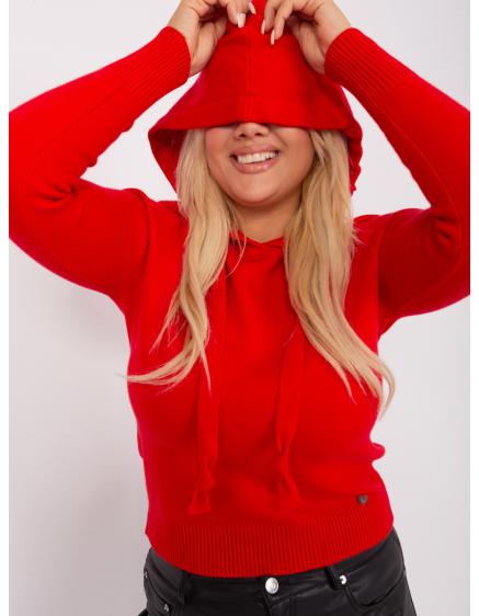 Női plus size kardigán DRIAS piros