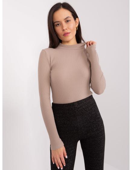 Dámska blúzka BASIC FEEL GOOD tmavobéžová