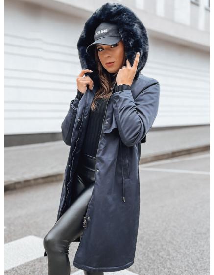Dámska zimná bunda parka LUSTER tmavomodrá
