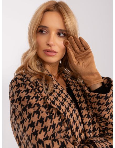 Dámske elegantné rukavice ALEXA hnedé