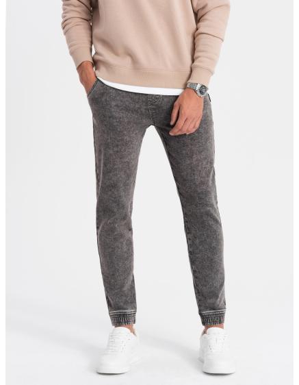 Pánské džínové kalhoty JOGGERS šedé