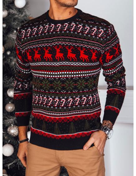 Pánsky vianočný sveter CHRISTMASS čierny