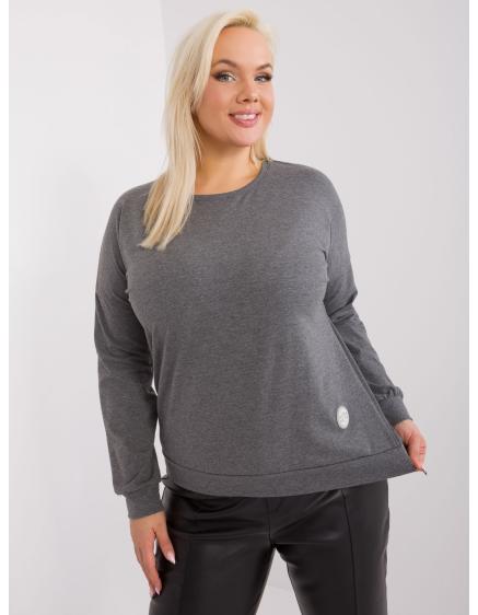 Dámska plus size blúzka DAB tmavosivá