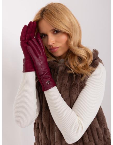 Dámské rukavice s hmatovou funkcí MIG bordó