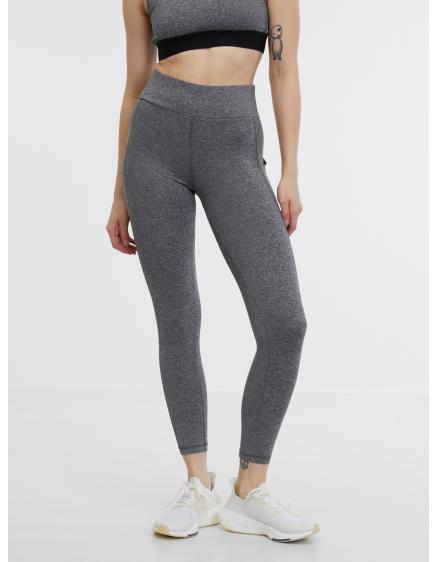 Szürke női csíkos sport leggings