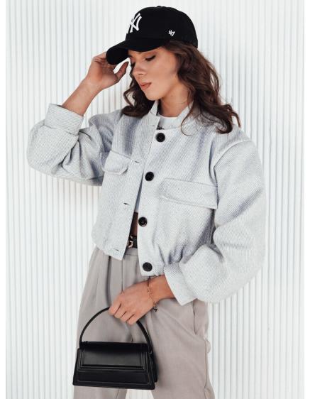 Dámská bunda bomber HONES světle šedá