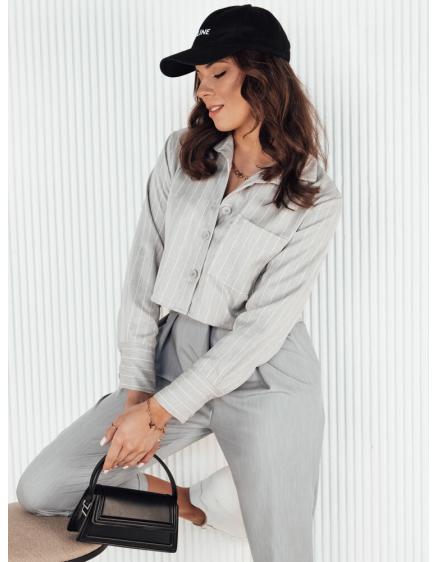 Női csíkos ing GIRSA szürke