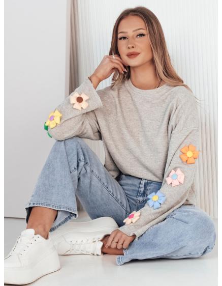 Dámska mikina oversize RAWEL sivá